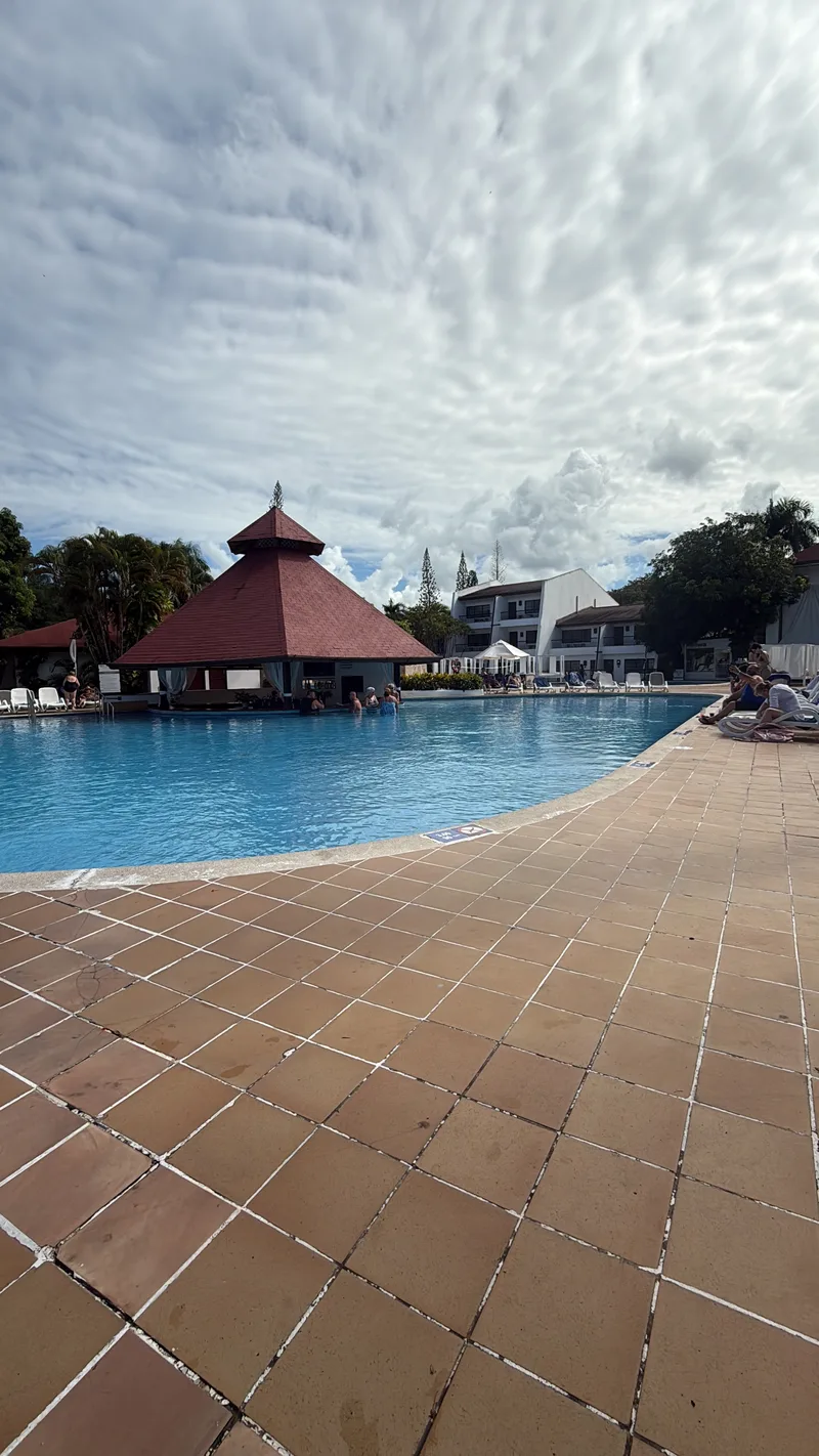 Swim-up bar pool with gazebo at BlueBay Villas Doradas, Puerto Plata