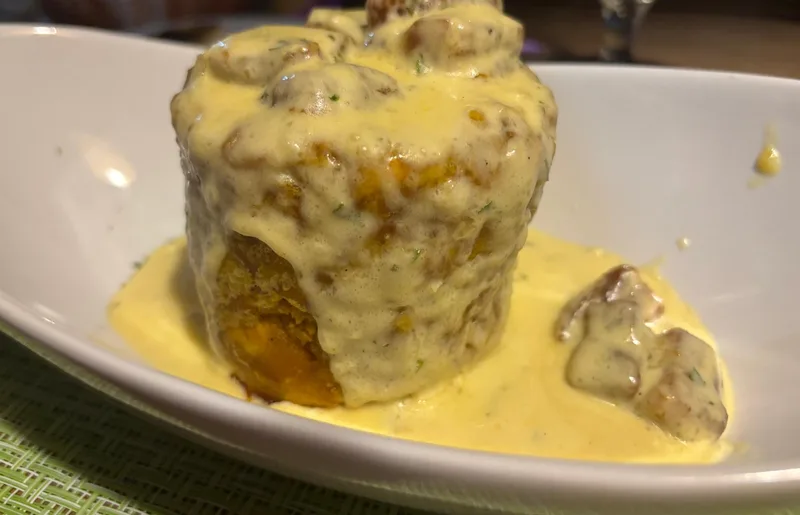 A plated dish at Leo's Banana