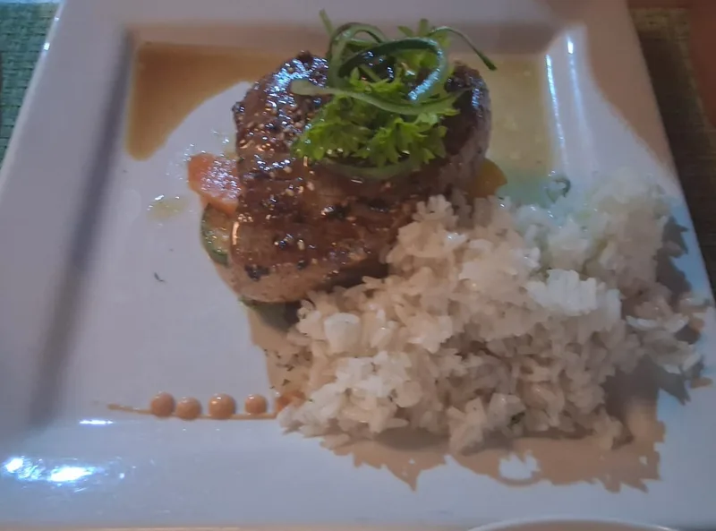 A well-presented main course at Leo's Banana